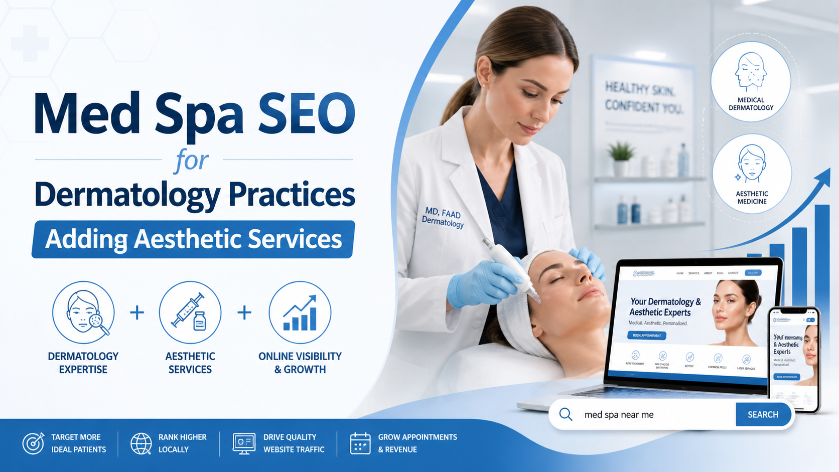 Med Spa SEO for Dermatology Practices Adding Aesthetic Services