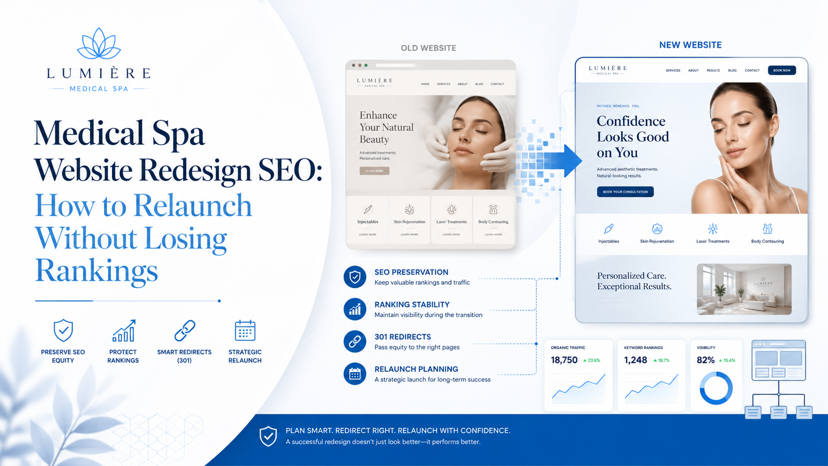 Medical Spa Website Redesign SEO: How to Relaunch Without Losing Rankings